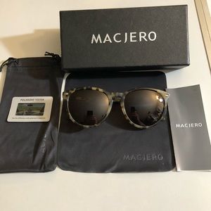 Macjero tortoise shell polarized Unisex Sunglasses